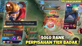 SOLO RANK PERPISAHAN DENGAN TIER EPIC ! PUSING LANING ! TIPS LAWAN JUNGLER BALMOND! Stenly shayabusa