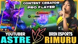 ASTRE "Content Creator" vs. Rimuru "Bren Esports New Roster" | Mobile Legends
