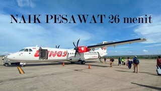 NAIK PESAWAT PALING SINGKAT : WINGS AIR 26 MENIT DOANG!