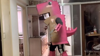 [DIY] Create a cardboard T-rex costume from Game for Peace 