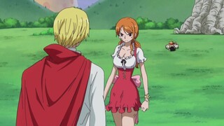 MOMEN SANJI BERKHIANAT KE LUFFY