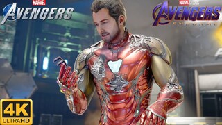 Alone Against AIM with Endgame Snap Iron Man Outfit - Marvel's Avengers Game (4K 60FPS)