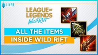 League of Legends: Wild Rift Alpha Test --- ALL THE ITEMS INSIDE WILD RIFT!