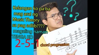 music theory lesson of 2 5 1 progression for jazz-TAGALOG FILIPINO #11