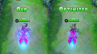 Hanabi Rakeshesha Skin Optimized VS Old Skill Effect and Animation MLBB Comparison