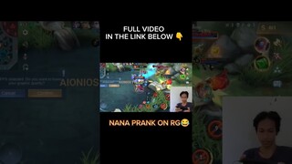 Nana prank on public! link in the description. #mlbb #chooxtv #nanaprank #funnymlbb