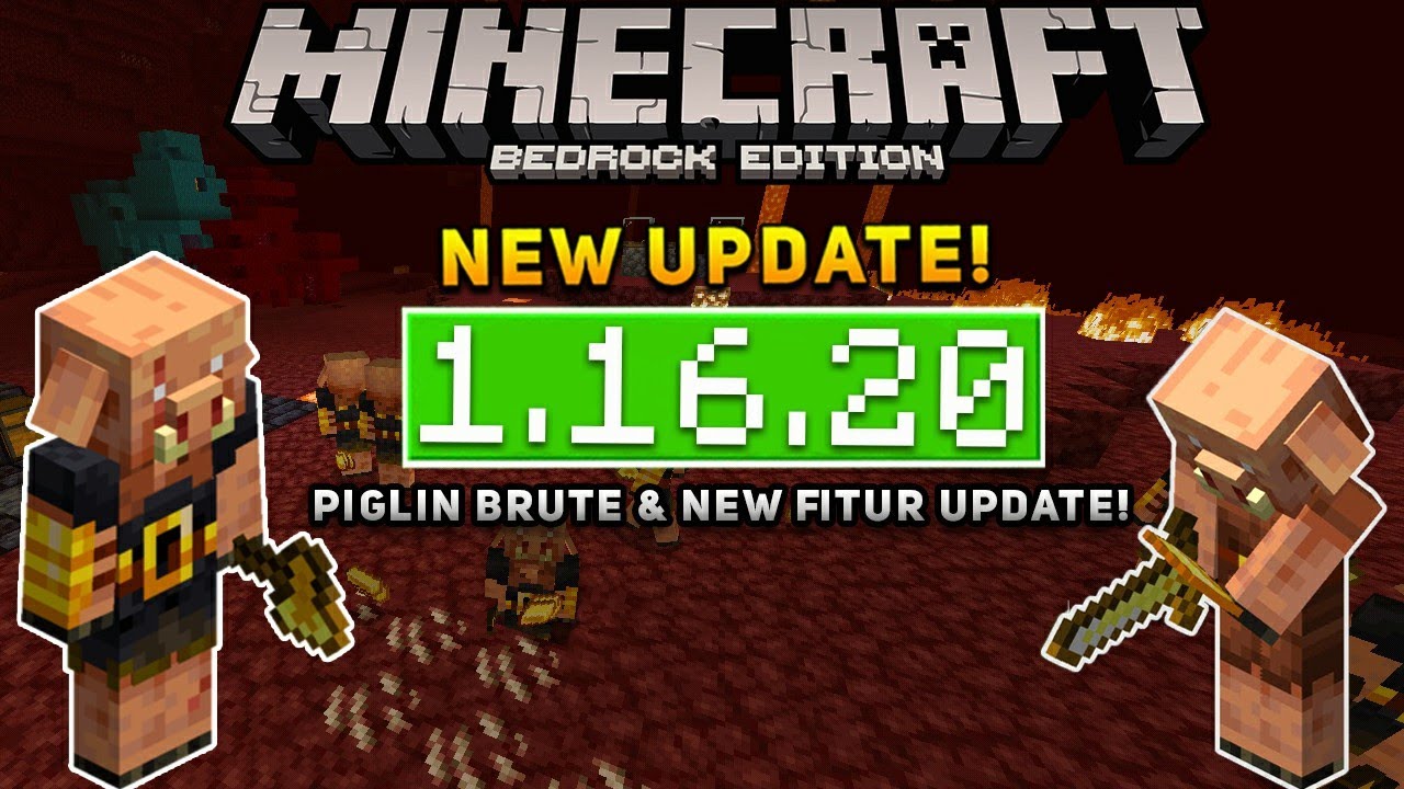 Minecraft Bedrock BETA 1.16.20.50 OUT NOW ! NEW MOB = PIGLIN BRUTE ![  Change Log ] MCPE,Xbox,Windows 