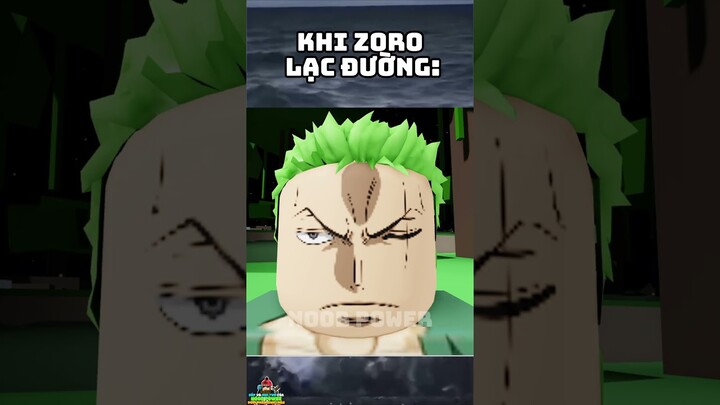 Khi Zoro Lạc Đường: #shorts #noobpower #bloxfruit #bloxfruits