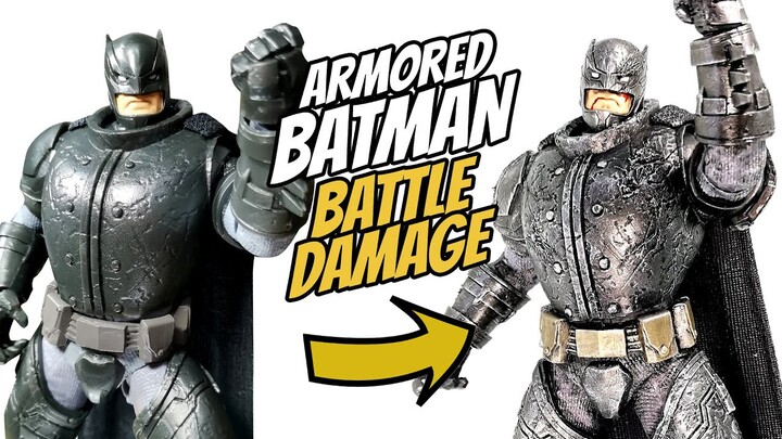 Tutorial: McFarlane Toys Armored Batman Battle Damage Custom by Ralph Cifra - DC Multiverse