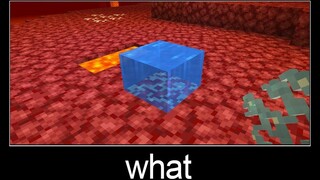 Minecraft รออะไร meme part 5 Water in Nether