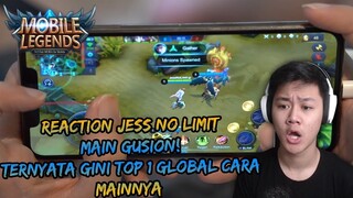 REACTION KECEPATAN JARI JESS NO LIMIT MAIN GUSION! TERNYATA GINI MAIN TOP 1 GLOBAL WKWK