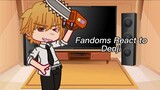 Fandoms React To Denji | CSM | Part 3/6 | TW: Makima & Major Manga Spoilers | Flash Warning ?