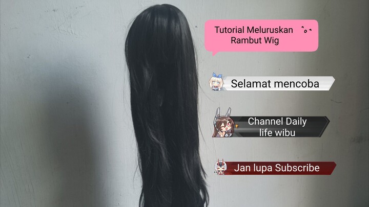 Tutorial Meluruskan Wig Curly #wig #wigtutorial #wibu