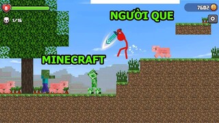 Đại Chiến Người Que Và Minecraft Tấn Công Eder Man Zombie - Stickman vs Craftman Top Game Thành EJ