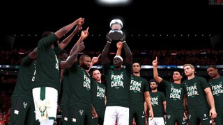 NBA 2K21 Modded Playoffs Showcase | Bucks vs Hawks | Full GAME 6 Highlights