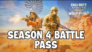 *NEW* SEASON 4 - WILD DOGS "BATTLE PASS & MORE"!! | COD MOBILE