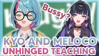 Kyo and Meloco english teaching is bussing 【NIJISANJI EN】