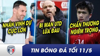 TIN BÓNG ĐÁ TỐI 11/5: Messi nhận vinh dự cực lớn từ Saudi Arabia? Ten Hag choáng vì bị MU lừa