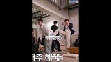seungkwan kicking mingyu's butt because it was an annoying 😭😂 #seungkwan #mingyu #GOING_SVT