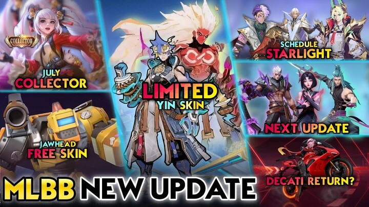 YIN NEW LIMITED SKIN | NEXT COLLECTOR SKIN | JULY - AUGUST STARLIGHT - Mobile Legends #whatsnext