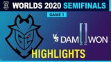 G2 vs DWG Highlight Ván 1 Bán Kết Chung Kết Thế Giới 2020 | G2 Esports vs DAMWON