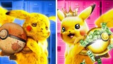 POKEMON KAYA VS BOKEK || Pikachu Bantu Sonic di Dunia Nyata! Kiat dan Kerajinan Keren oleh 123 GO!