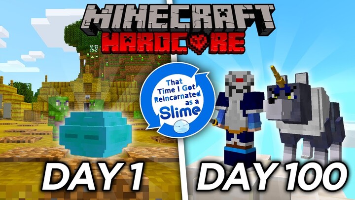 I Survived 100 DAYS in That Time I Got Reincarnated as a Slime in Minecraft...