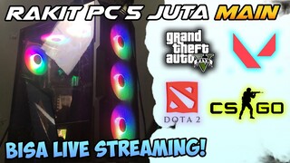 Rakit PC Gaming 5 Jutaan Di Tahun 2021 Buat Live Streaming - GTA 5 Tembus 100 Fps!