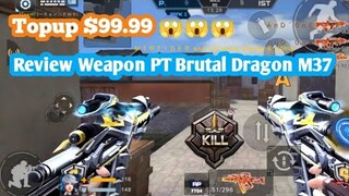 Crisis Action : Topup $99.99 + Vip 15 + Review Weapon PT brutal Dragon M37