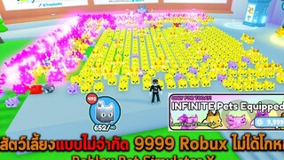 ใส่สัตว์เลี้ยงแบบไม่จำกัด 9999 Robux ไม่ได้โกหก Roblox Pet Simulator X