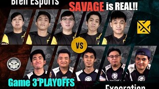 Game3 Bren vs XCTN | MPL PH S2 Playoffs Day 1