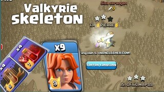 KEJUTAN VALKYRIE COMBO SKELETON TH 14 COC INDONESIA