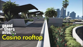 Diamond Casino & Resort rooftop | Just Walking | GTA V