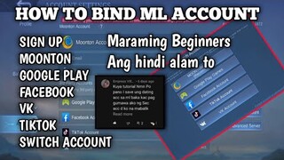 How To Bind ML account and How to Switch For Beginners. step by step tutorial.