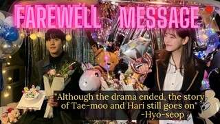 Ahn Hyo seop and Kim Se Jeong heart felt message now that Business Proposal has ended.