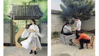 庭院深深深几许  起锅烧油葱姜蒜