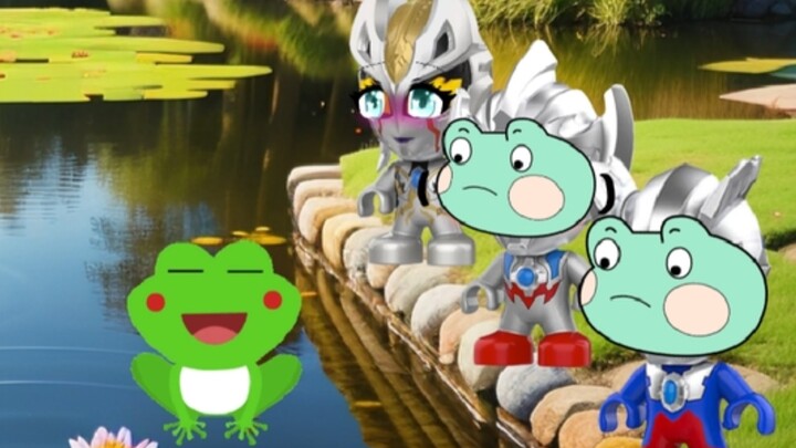 梦比优斯奥特曼打败怪兽拯救了小麻雀和小奥特曼
