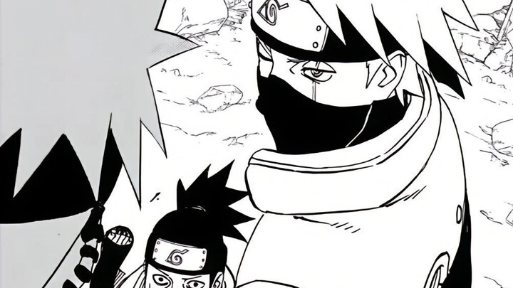 Comparison between Kishimoto's hand-painted and TV, the shock from black and white