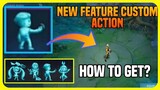 New Feature Custom Action | How To Get Custom Action?  TUTORIAL |  Ling Collector Skin | MLBB