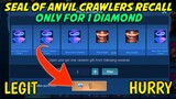 NEW! BUY SEAL OF ANVIL RECALL FOR 1 DIAMOND ONLY IN MOBILE LEGENDS
