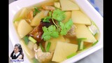แกงจืดหน่อไม้สด : Bamboo shoots with pork soup l Sunny Channel