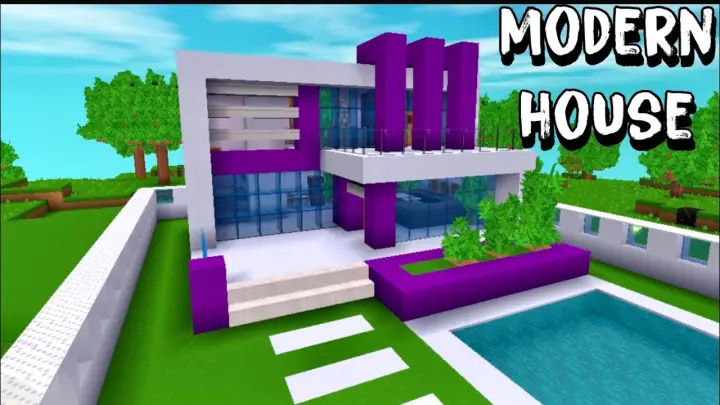 Cách xây nhà hiện đại (nhà 18) #MiniWorld - Bilibili