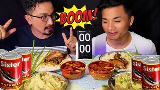 TIN FISH 🐟🐟 CURRY EATING CHALLENGE || NGA KOKTA MATHEL EATING CHALLENGE || EATING SHOW @crazyeat