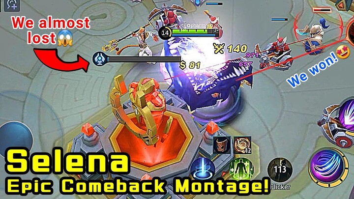 Aggressive SELENA Montage! | Epic Comeback! | MLBB | by Senpai Phantom ML