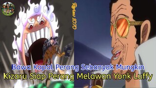 Review1070; Bawa Kapal Perang Sebanyak Mungkin, Kizaru Siap Perang Melawan Luffy