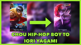 NEW Chou Normal Skin To Iori Yagami KOF Skin Script - Full Effect +Voice - Tutorial | Mobile Legends