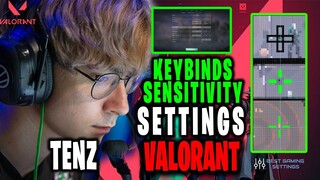 TenZ Valorant Settings Sensitivity Keybinds Crosshair and Setup 2021