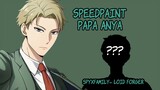 [speedpaint]gambar papa anya (anime spyxfamily)