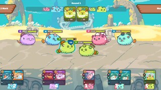 Axie Infinity Gameplay Double Heal Axie Enemy