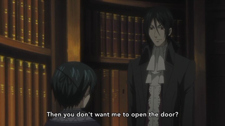Sebastian teasing Ciel